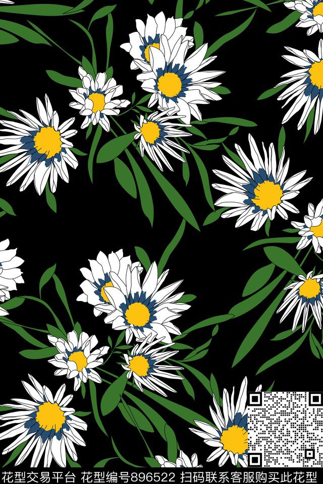 花卉女装年轻时尚传统印花华亿平台下载（图片编号: 896522） - 瓦栏（Walan）