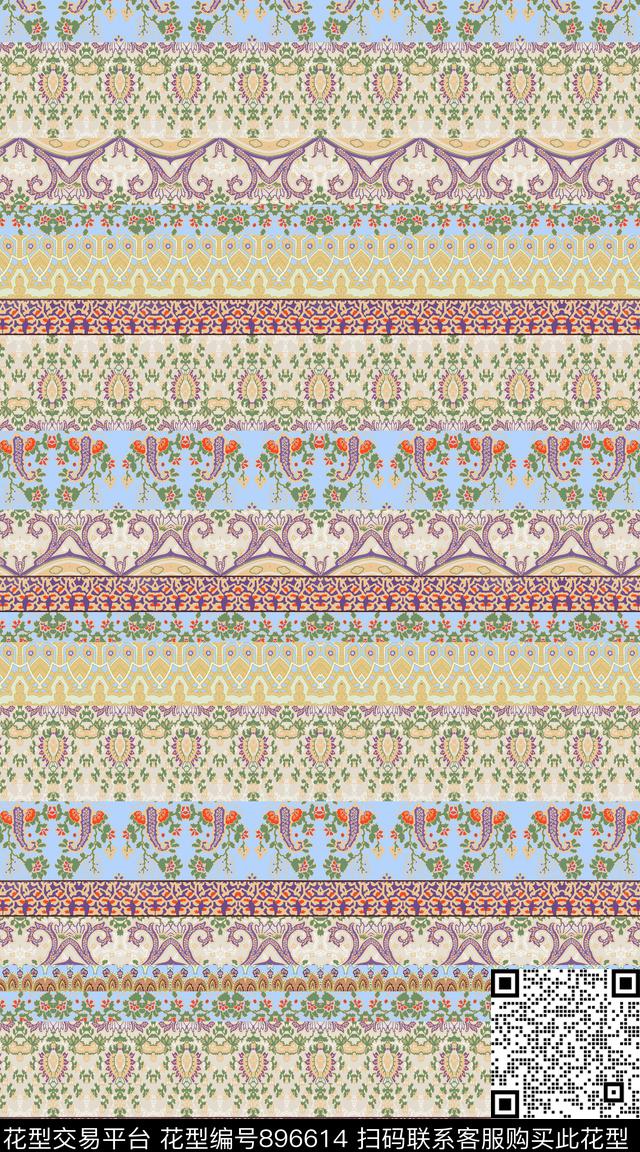 纹理抽象几何数码印花华亿平台下载（图片编号: 896614） - 瓦栏（Walan）