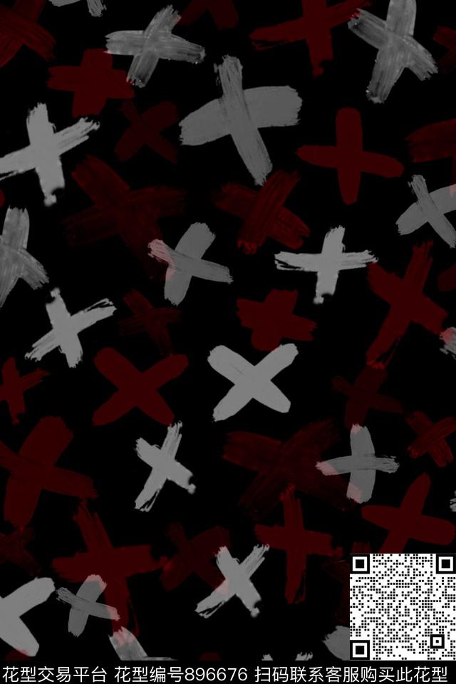 年轻时尚衬衫休闲传统印花华亿平台下载（图片编号: 896676） - 瓦栏（Walan）