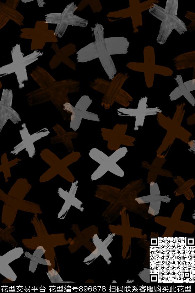 年轻时尚衬衫休闲传统印花华亿平台下载（图片编号: 896678） - 瓦栏（Walan）