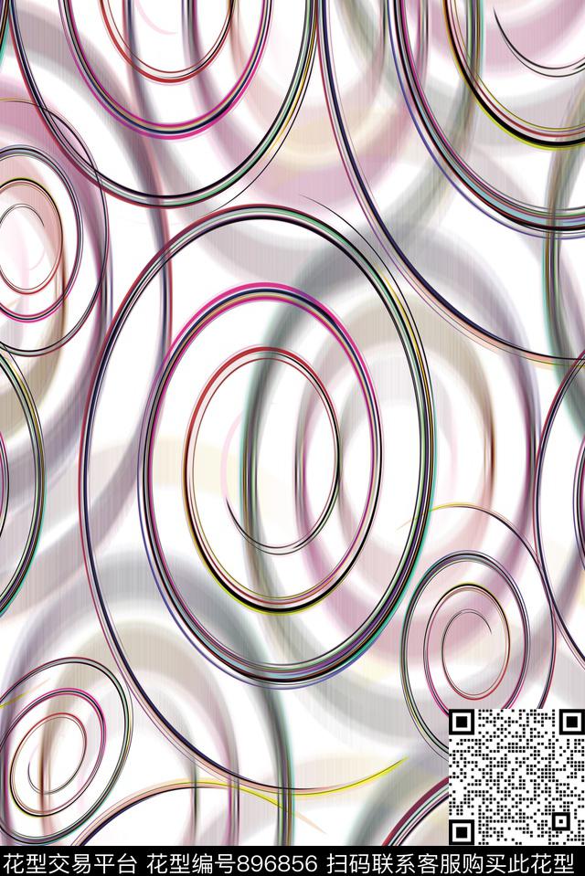 圆形创意艺术数码印花华亿平台下载（图片编号: 896856） - 瓦栏（Walan）