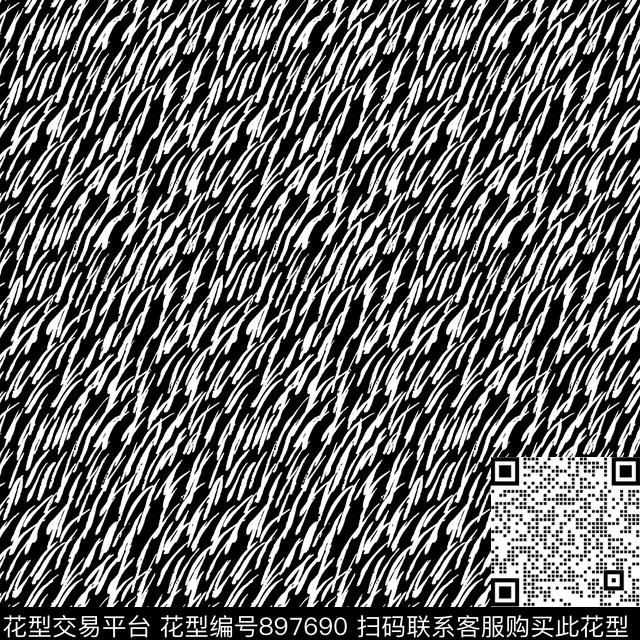 纹理男装黑白华亿平台传统印花华亿平台下载（图片编号: 897690） - 瓦栏（Walan）