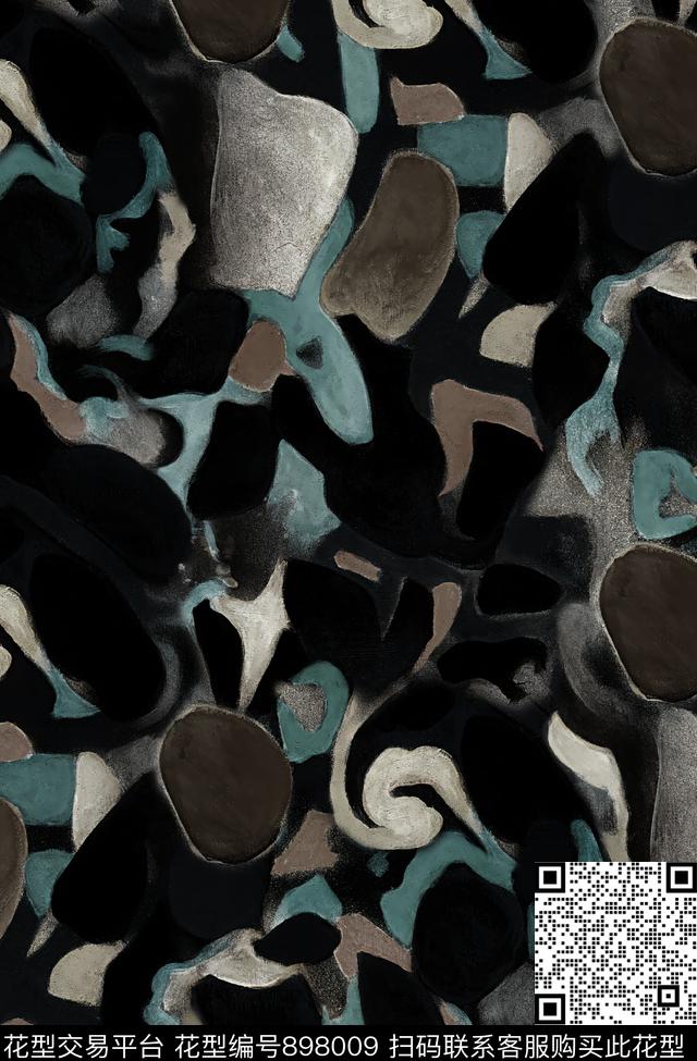 肌理迷彩纹理肌理纹数码印花华亿平台下载（图片编号: 898009） - 瓦栏（Walan）