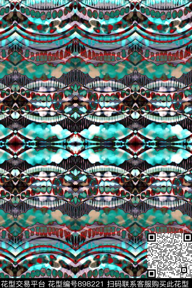 民族风扎染数码华亿平台数码印花华亿平台下载（图片编号: 898221） - 瓦栏（Walan）
