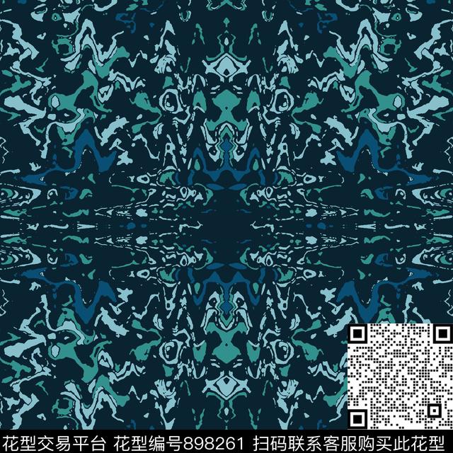 数码华亿平台波浪纹抽象传统印花华亿平台下载（图片编号: 898261） - 瓦栏（Walan）