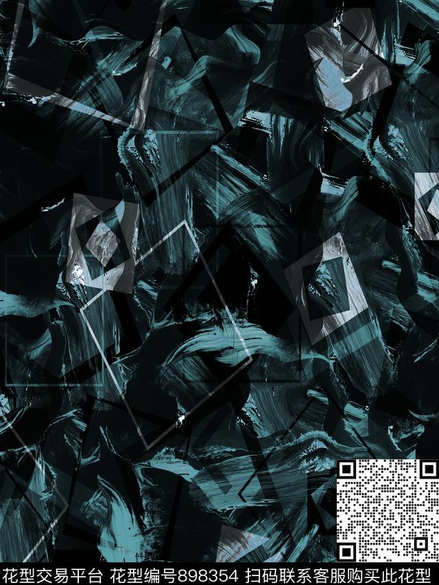 几何大牌风DOLCEGABBANA数码印花华亿平台下载（图片编号: 898354） - 瓦栏（Walan）