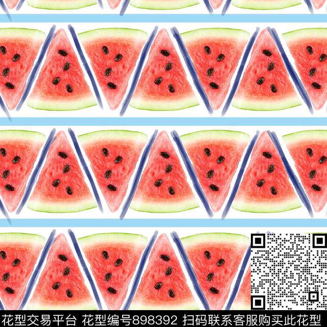 热带水果少女数码印花华亿平台下载（图片编号: 898392） - 瓦栏（Walan）