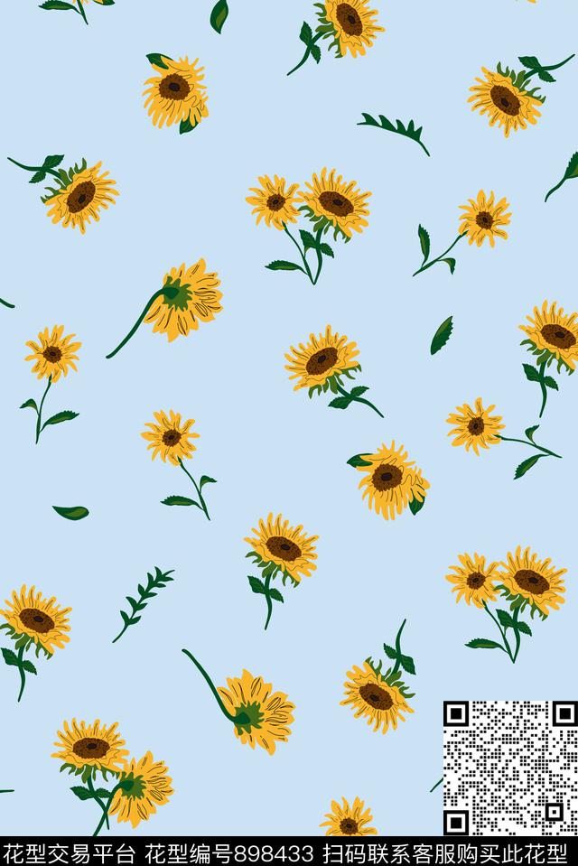 复古小碎花淑女传统印花华亿平台下载（图片编号: 898433） - 瓦栏（Walan）