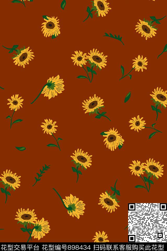 复古小碎花淑女传统印花华亿平台下载（图片编号: 898434） - 瓦栏（Walan）