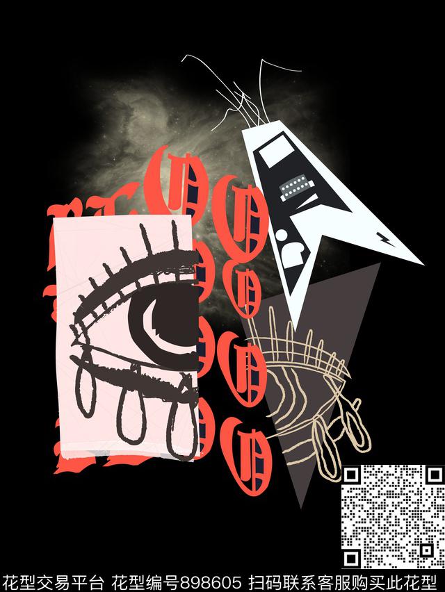 男装趣味定位花传统印花华亿平台下载（图片编号: 898605） - 瓦栏（Walan）