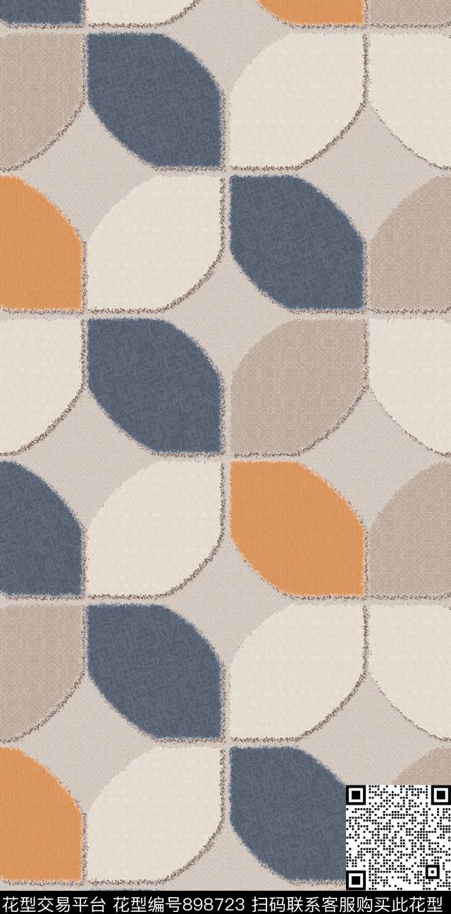 民族风纹理抽象数码印花华亿平台下载（图片编号: 898723） - 瓦栏（Walan）