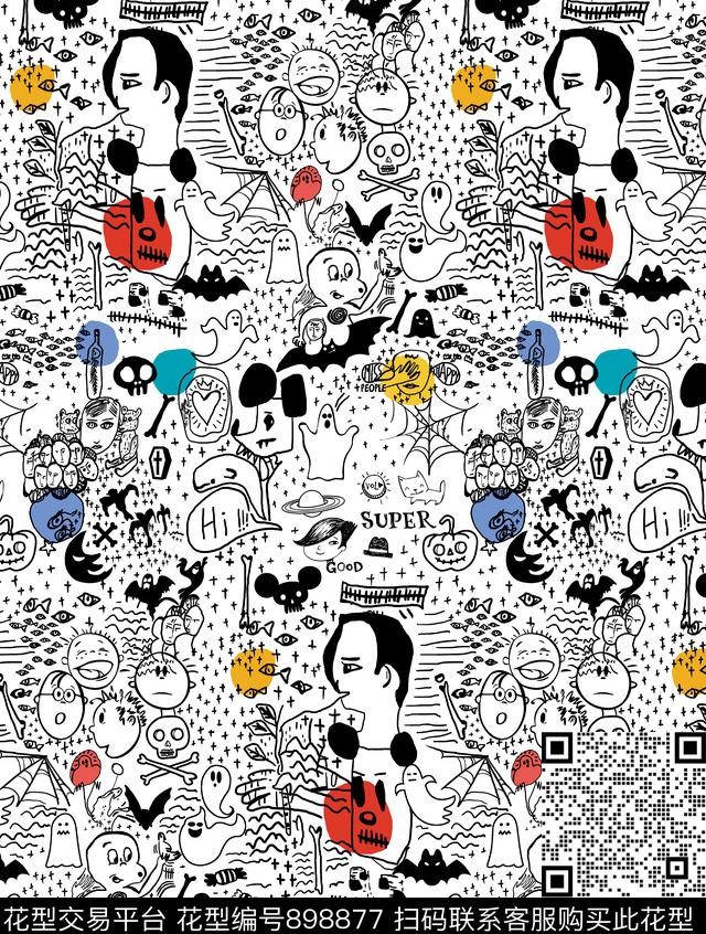 传统华亿平台大牌风趣味传统印花华亿平台下载（图片编号: 898877） - 瓦栏（Walan）