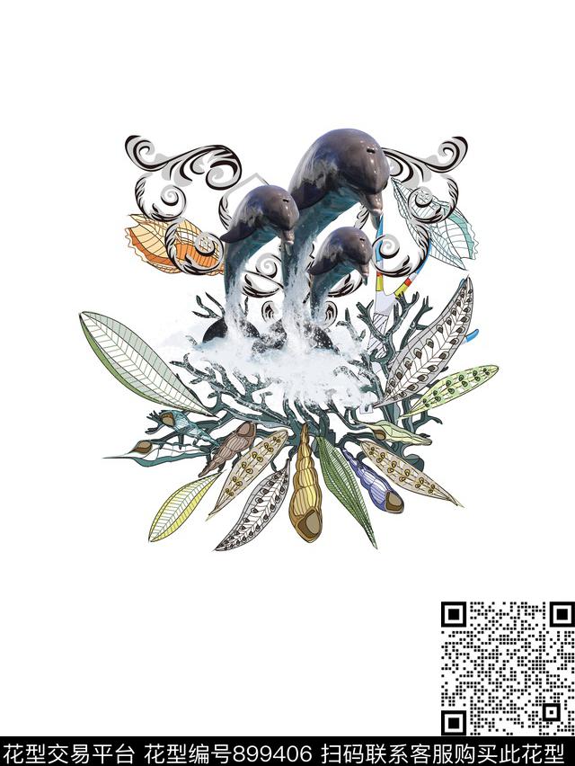 创意艺术动物数码印花华亿平台下载（图片编号: 899406） - 瓦栏（Walan）