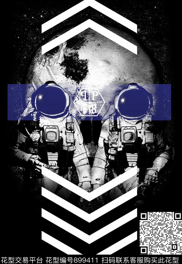 大牌风宇航员潮牌数码印花华亿平台下载（图片编号: 899411） - 瓦栏（Walan）