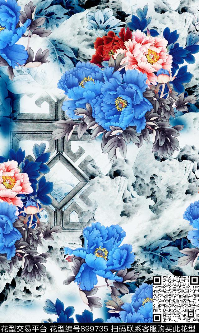 数码华亿平台香云纱旗袍数码印花华亿平台下载（图片编号: 899735） - 瓦栏（Walan）