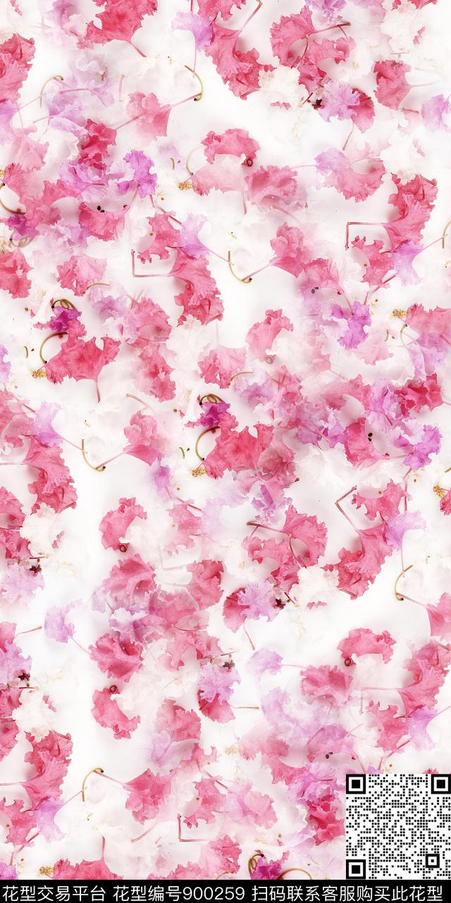 花卉朦胧花卉彩底花卉数码印花华亿平台下载（图片编号: 900259） - 瓦栏（Walan）
