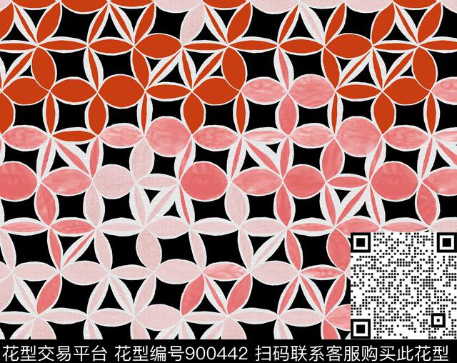 DOLCEGABBANAVERSACE几何传统印花华亿平台下载（图片编号: 900442） - 瓦栏（Walan）