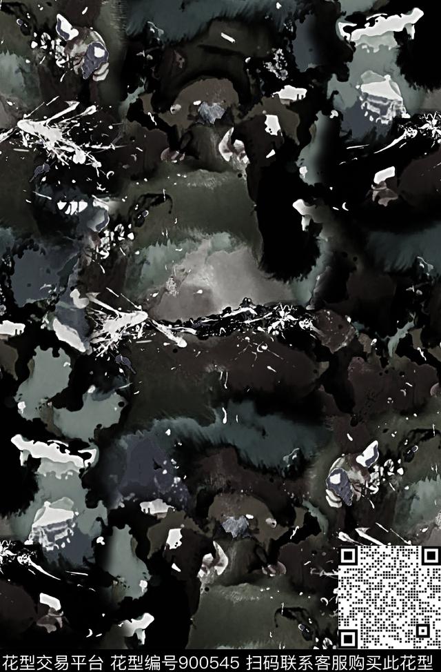 复古潮牌肌理数码印花华亿平台下载（图片编号: 900545） - 瓦栏（Walan）