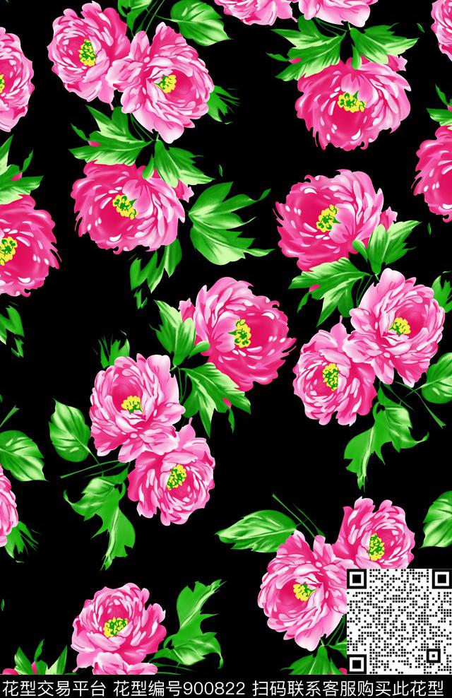 波浪纹几何抽象数码印花华亿平台下载（图片编号: 900822） - 瓦栏（Walan）