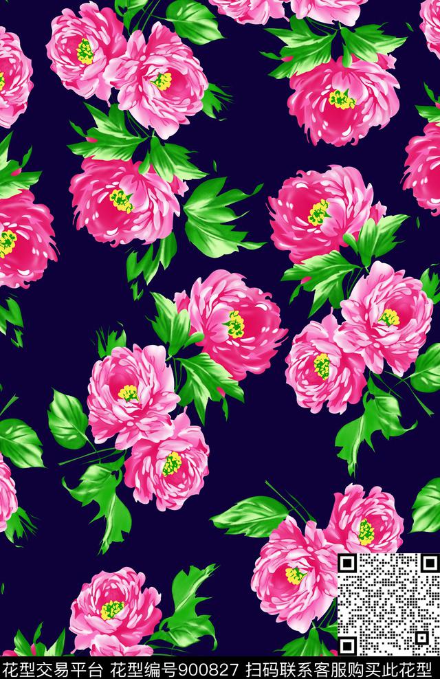 波浪纹几何抽象数码印花华亿平台下载（图片编号: 900827） - 瓦栏（Walan）