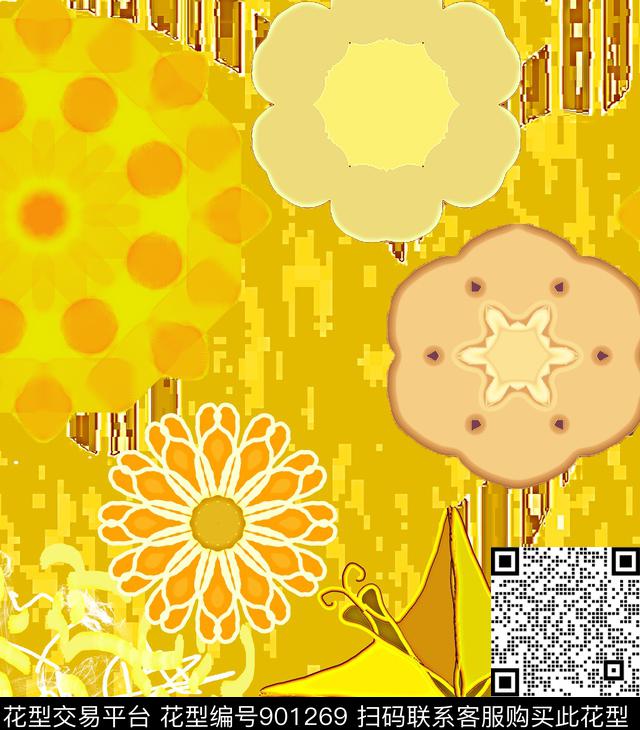 迷彩几何抽象数码印花华亿平台下载（图片编号: 901269） - 瓦栏（Walan）