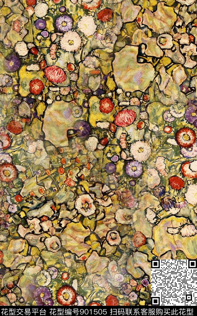 纹理抽象复古数码印花华亿平台下载（图片编号: 901505） - 瓦栏（Walan）