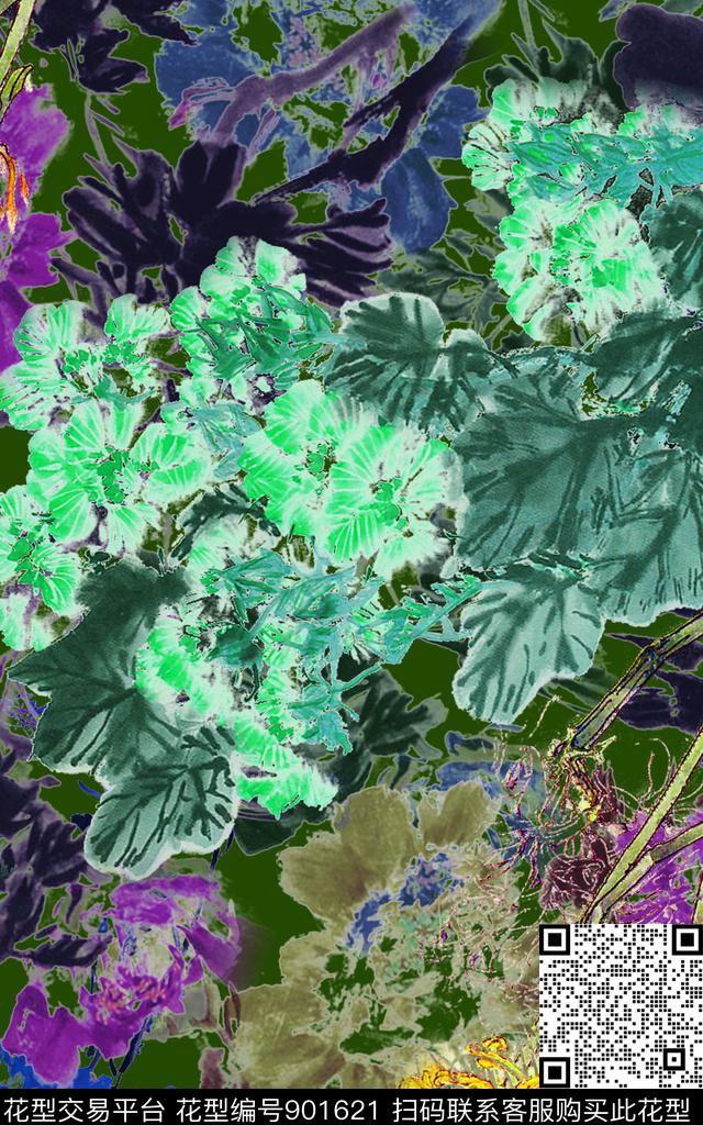 水墨风旗袍素雅传统印花华亿平台下载（图片编号: 901621） - 瓦栏（Walan）