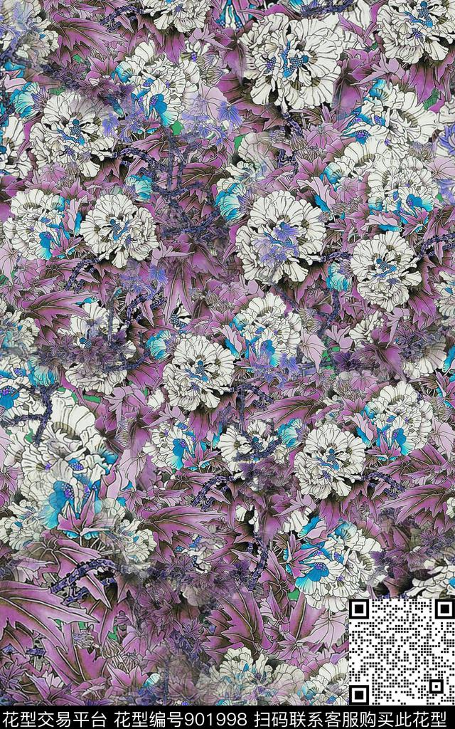 水墨风迷彩创意传统印花华亿平台下载（图片编号: 901998） - 瓦栏（Walan）