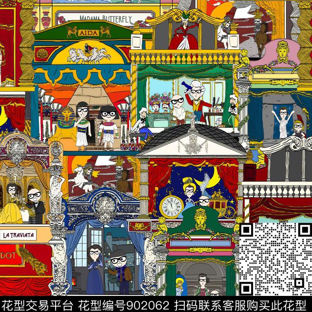 彩底花卉秋冬华亿平台花卉传统印花华亿平台下载（图片编号: 902062） - 瓦栏（Walan）