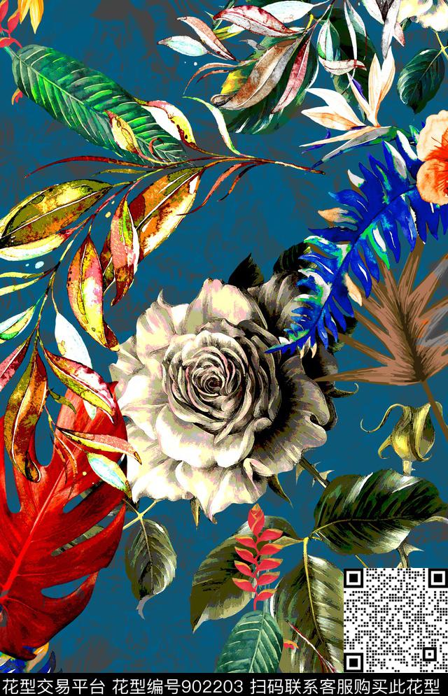 数码华亿平台秋冬华亿平台连衣裙数码印花华亿平台下载（图片编号: 902203） - 瓦栏（Walan）