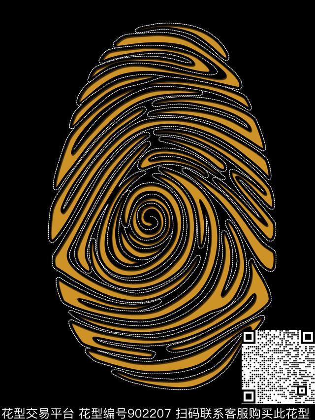 线条纹理年轻时尚数码印花华亿平台下载（图片编号: 902207） - 瓦栏（Walan）