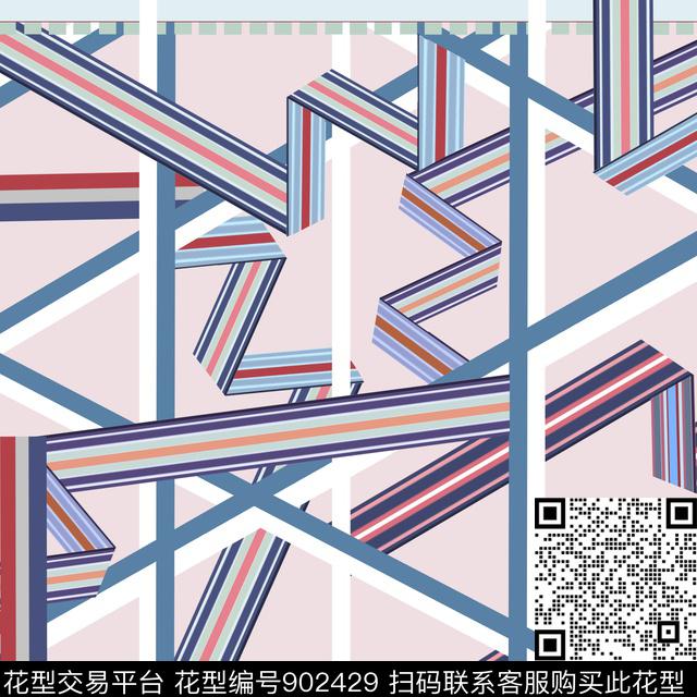 趣味几何HERMES数码印花华亿平台下载（图片编号: 902429） - 瓦栏（Walan）