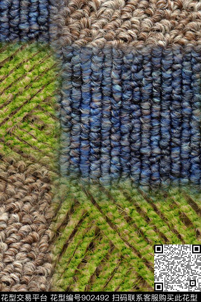 休闲混合拼接格子数码印花华亿平台下载（图片编号: 902492） - 瓦栏（Walan）