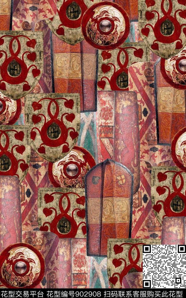 复古民族风波西米亚数码印花华亿平台下载（图片编号: 902908） - 瓦栏（Walan）