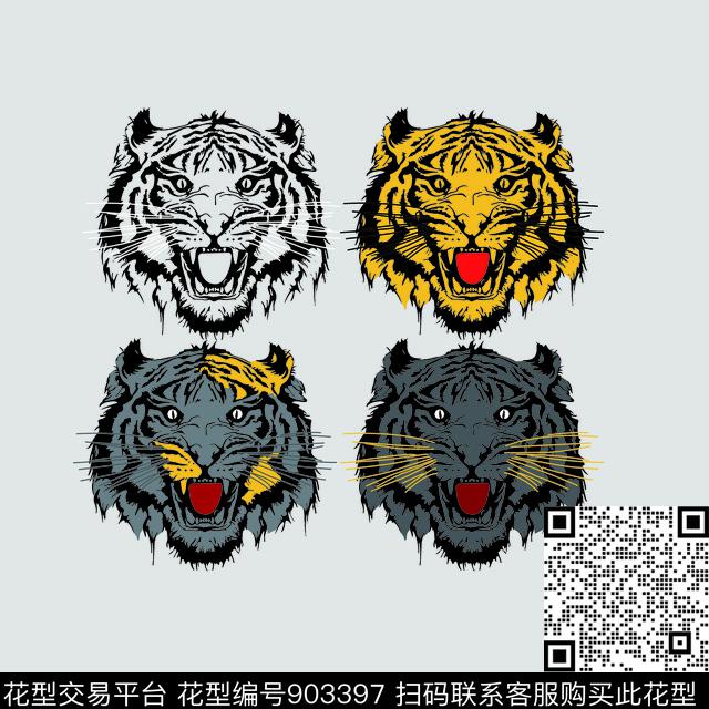 老虎大牌风GIVENCHY传统印花华亿平台下载（图片编号: 903397） - 瓦栏（Walan）