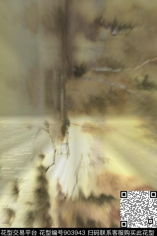 金属肌理中国风数码印花华亿平台下载（图片编号: 903943） - 瓦栏（Walan）