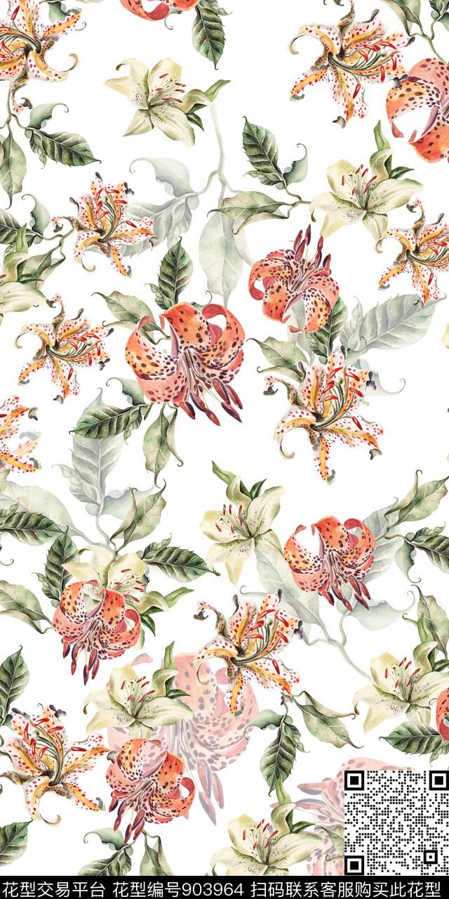 黄花创意大牌风数码印花华亿平台下载（图片编号: 903964） - 瓦栏（Walan）