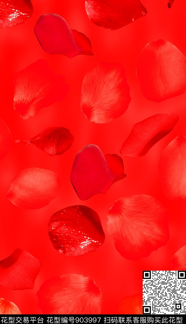 连衣裙大牌风花卉数码印花华亿平台下载（图片编号: 903997） - 瓦栏（Walan）