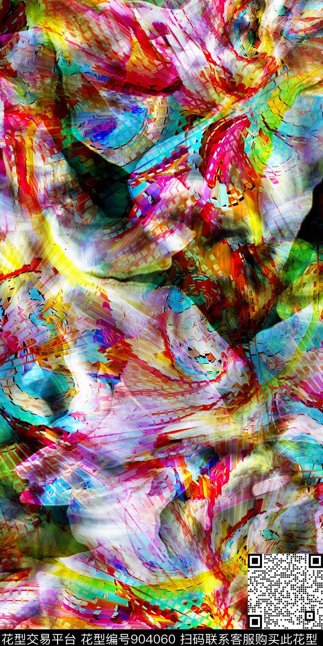 抽象数码华亿平台肌理数码印花华亿平台下载（图片编号: 904060） - 瓦栏（Walan）