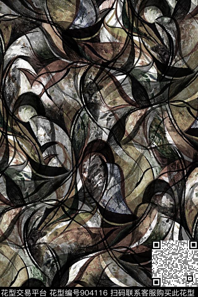 潮牌肌理复古纹理数码印花华亿平台下载（图片编号: 904116） - 瓦栏（Walan）