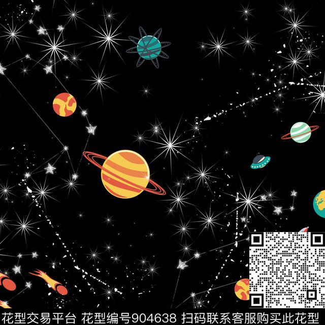 卡通趣味童装数码印花华亿平台下载（图片编号: 904638） - 瓦栏（Walan）