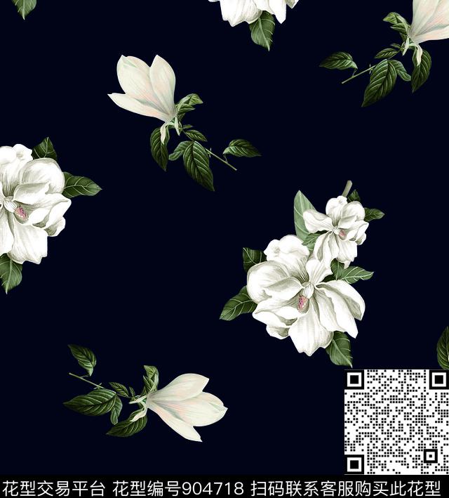 大花数码华亿平台花卉数码印花华亿平台下载（图片编号: 904718） - 瓦栏（Walan）