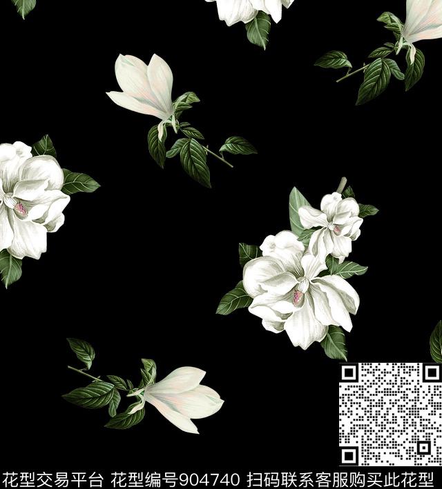 大花数码华亿平台花卉数码印花华亿平台下载（图片编号: 904740） - 瓦栏（Walan）