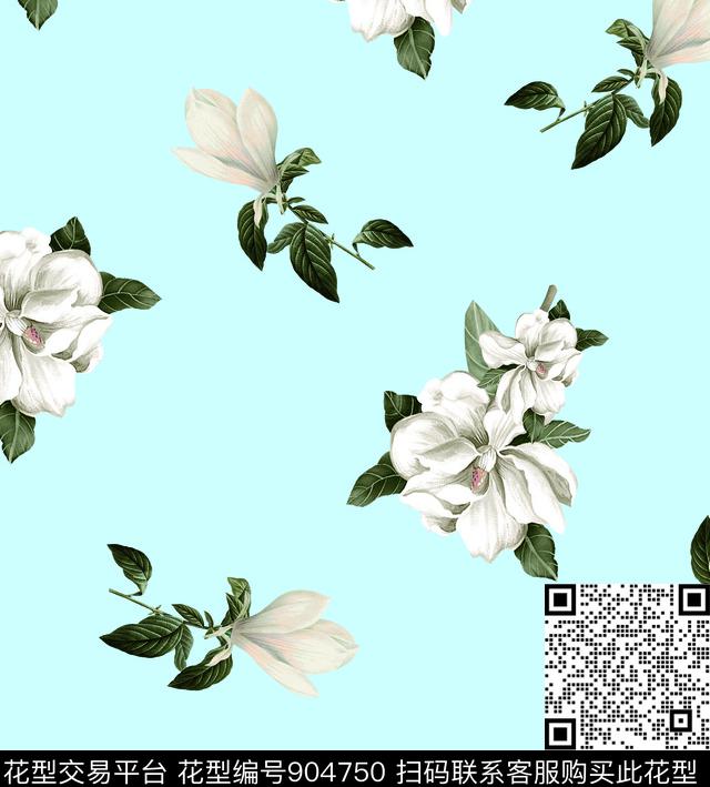 大花数码华亿平台花卉数码印花华亿平台下载（图片编号: 904750） - 瓦栏（Walan）