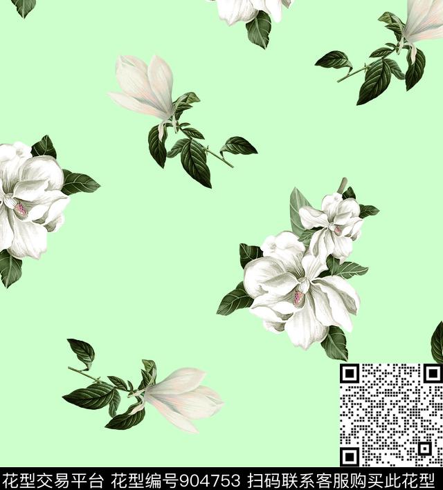 大花数码华亿平台花卉数码印花华亿平台下载（图片编号: 904753） - 瓦栏（Walan）