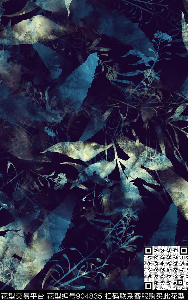 抽象纹理民族风数码印花华亿平台下载（图片编号: 904835） - 瓦栏（Walan）