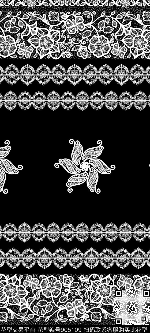 创意艺术线条传统印花华亿平台下载（图片编号: 905109） - 瓦栏（Walan）