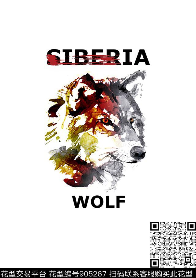 男装胸前独幅定位花数码印花华亿平台下载（图片编号: 905267） - 瓦栏（Walan）