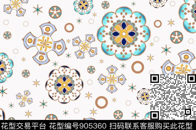 创意艺术几何数码印花华亿平台下载（图片编号: 905360） - 瓦栏（Walan）