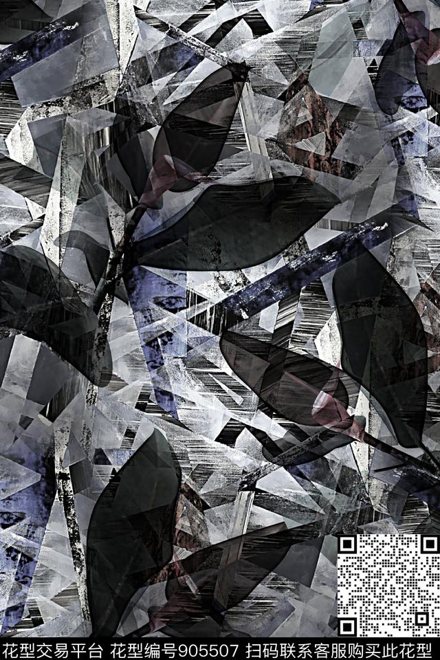 潮牌肌理肌理纹理数码印花华亿平台下载（图片编号: 905507） - 瓦栏（Walan）